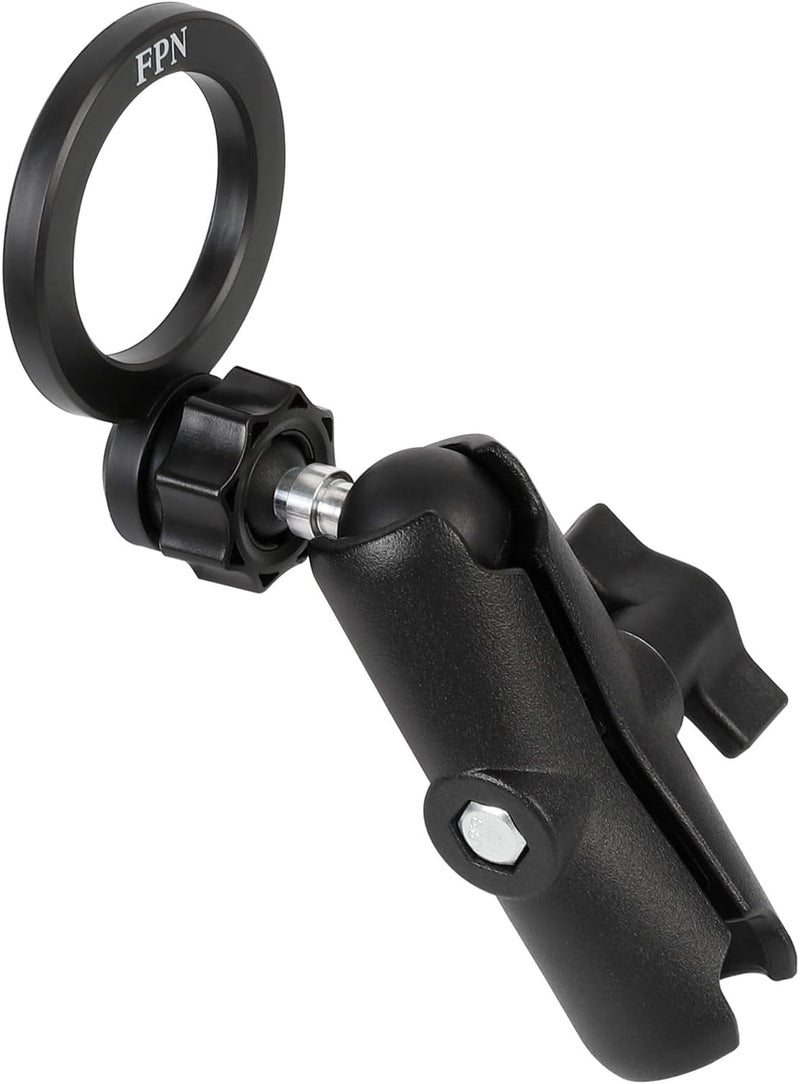 FPN Magnetic Phone Holder Base for RAM Mounts, 1" (25mm) Ball Mount with Medium Aluminum B Size Double Socket Arm, Compatible with Magsafe iPhone 17/16/15/14/13/12 Series - Image 1
